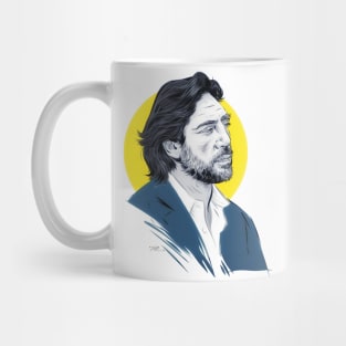 Javier Bardem - An illustration by Paul Cemmick Mug